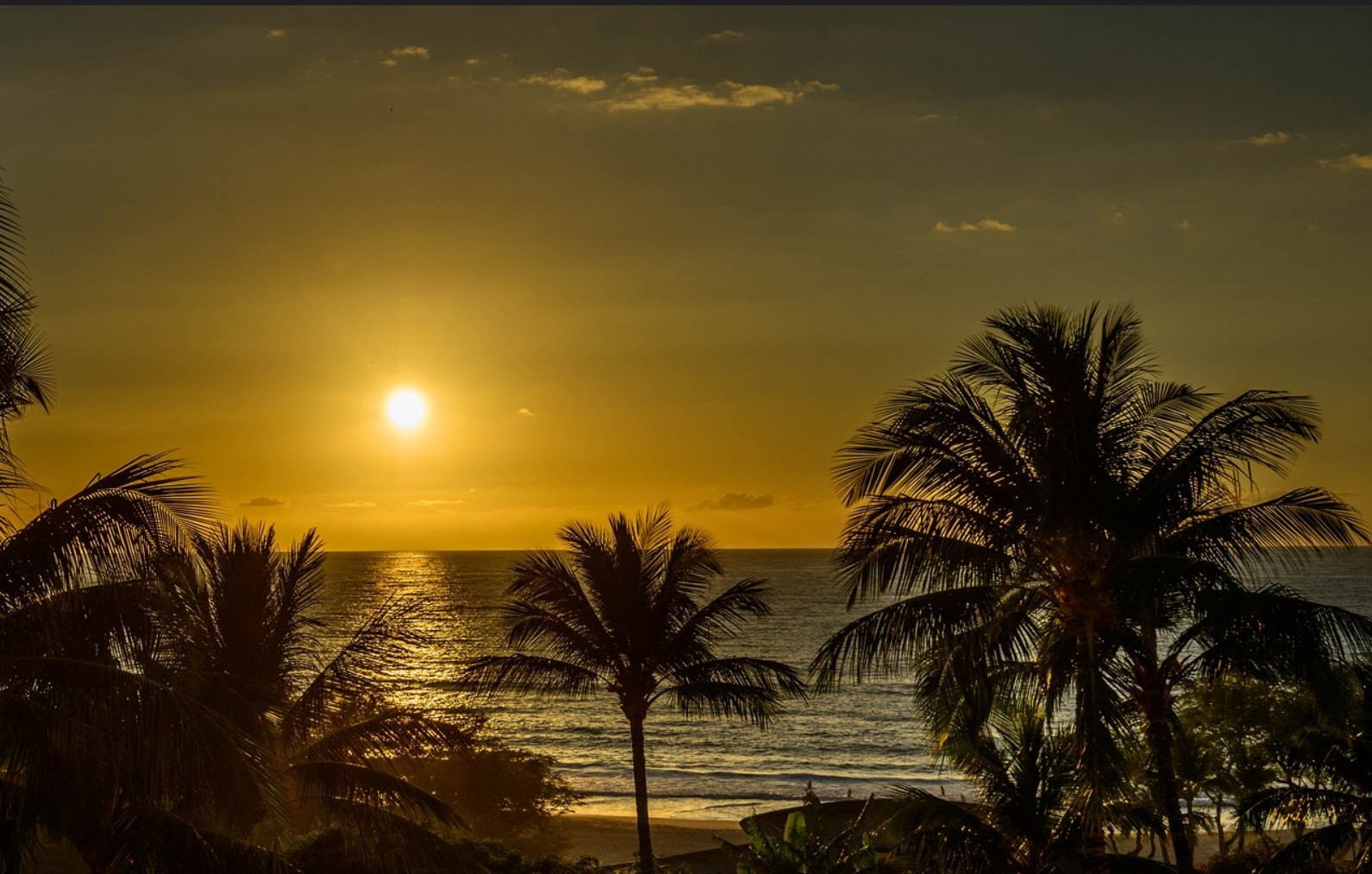 Sunset from the west coast of the Big Island of Hawaii